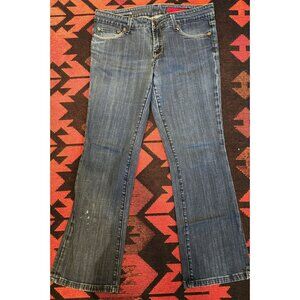 Vintage Vigoss Jeans Distressed Denim Bootcut Women's Low Rise Blue Jeans